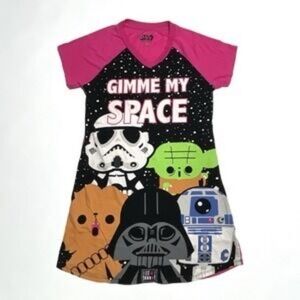 Star Wars Red Graphic Tee Nightdress Nerdcore Plus Size Oversized Fupa Friendly✰